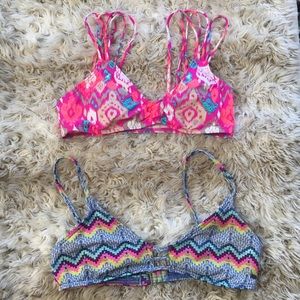 Roxy and O’Neill bikini top bundle
